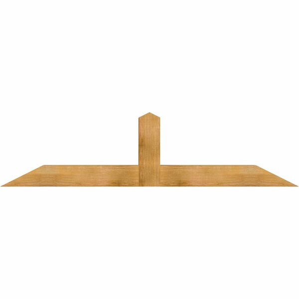 Ekena Millwork Portland Rough Sawn Timber Gable Bracket, Western Red Cedar, 84"W x 21"H x 6"D x 6"F, 6/12 Pitch GBW084X21X0606POR00RWR - main